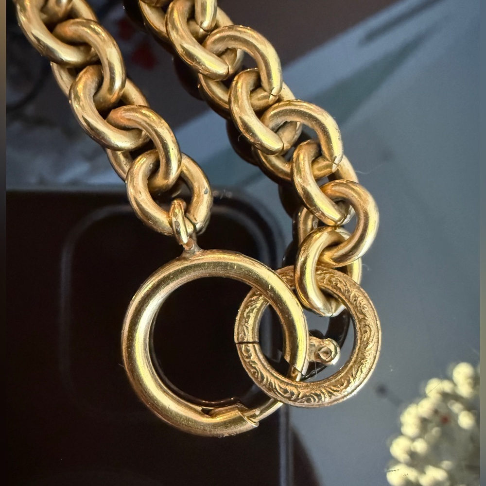 ❗️FINAL PRICE❗️LOT 1812 24K gold plated CHANEL vintage CC pendant necklace - Picture 5 of 16